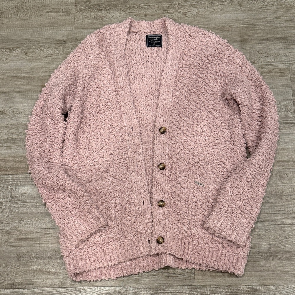 Abercrombie & Fitch Textured Blush Cardigan
